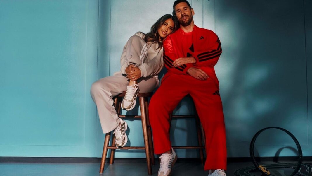 Football Family, Lionel Messi & Antonela Roccuzzo debut all new adidas