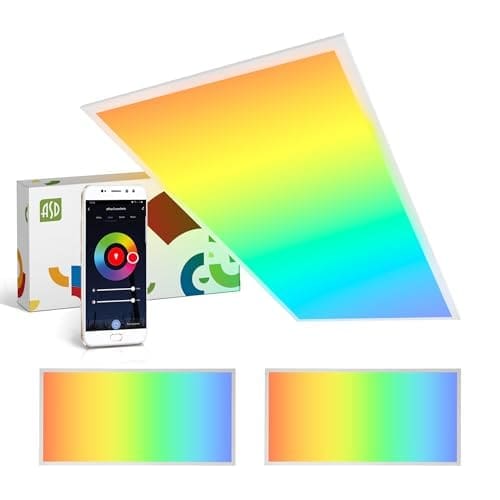ASD 2 Pack 2x4 Smart RGBW LED Panel — See Colors Like a PRO
