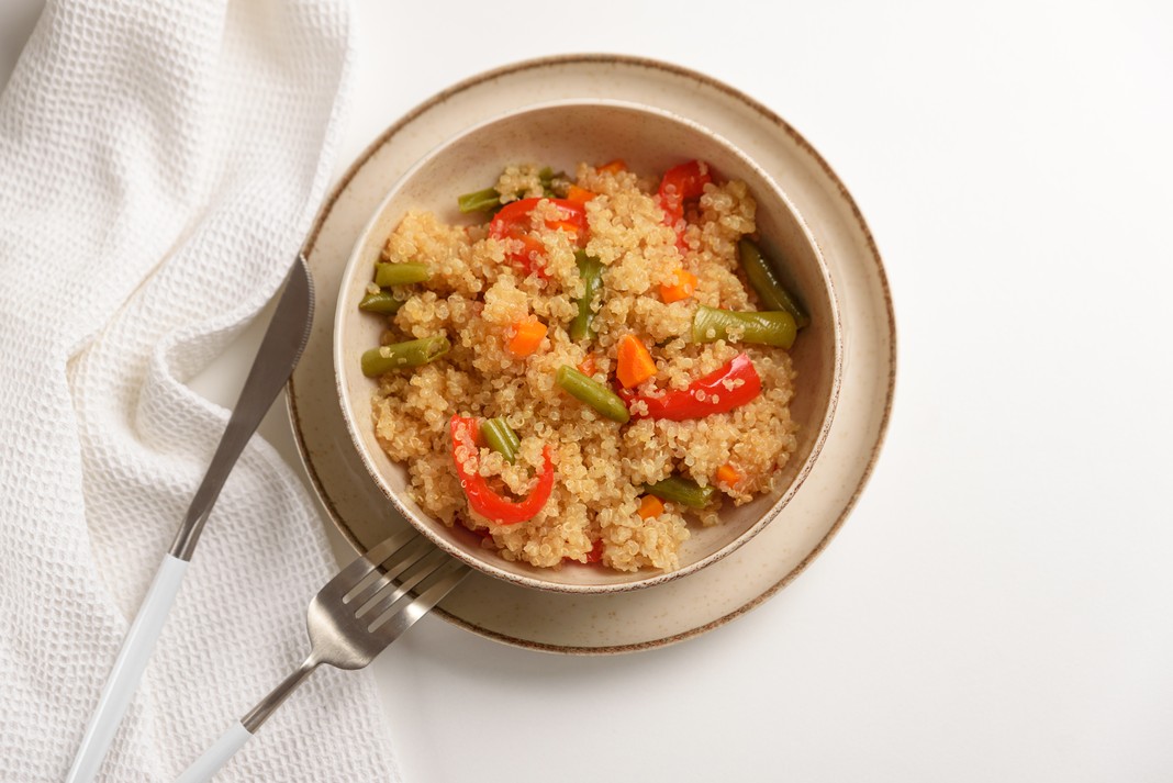 Delicious One Pan Gluten Free Quinoa & Veggie Delight!